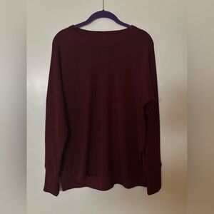 Woolx Ainsley size small in cranberry melange NWOT